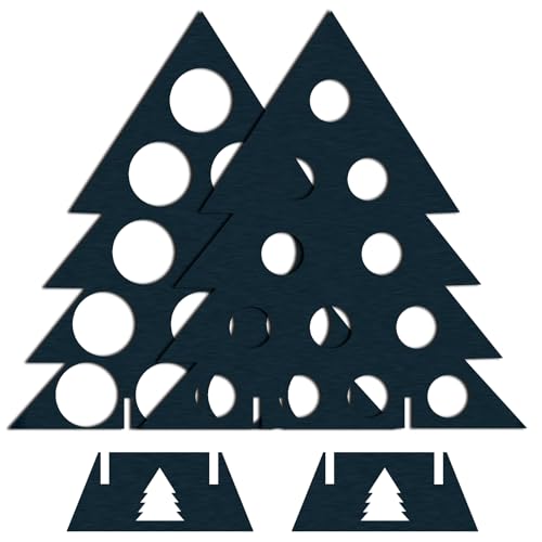 Watreketal Robuster Holzweine Flaschenhalter Elegantes Speicher Rack Mit Weihnachts Countdowns Designs Für Partybegeisterte Saisonständer von Watreketal