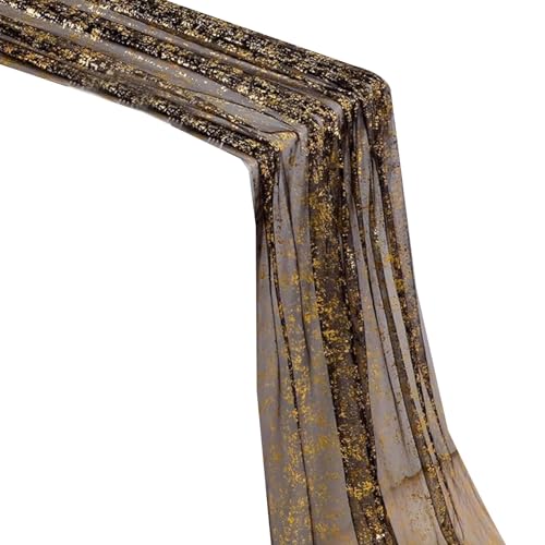 Watreketal Schimmeren Goldenen Tischläufer Polyester Stoff Mit Folie Für Essdekor Desig Essendekoration von Watreketal