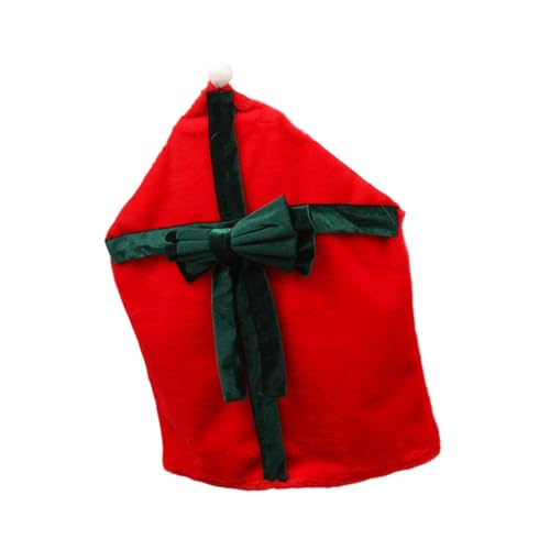 Watreketal Weihnachtsstuhl Cover Mit Dekorativem Bowknot Safe for Kids Family Silberwaren Halten Sie Weihnachten Dining Office Holiday Cover von Watreketal