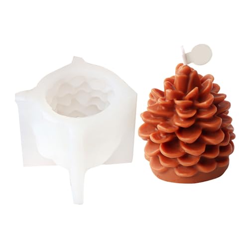 Weihnachtsbaumkerzenform Formen Kiefernkegel Silikonform Duft Guss Gips Gips Für Wohndekorationen Kiefernkegelformen Weihnachtsbaum Silikonform Für Tisch Hausdekorationen von Watreketal