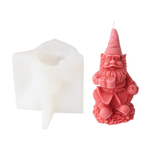 Weihnachtsgnom Silikonform Epoxidharz Bastelgussschimmel Für Kerzengr. Ornament Making Santa Handgemachte Geschenk Weihnachtsdekoration Urlaub Party Dekoration von Watreketal
