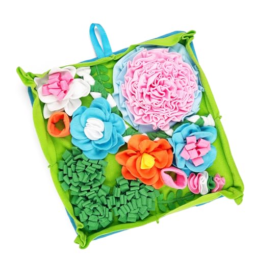 wasserdichte Schnüffelmatte Für Hundewaschable Interaktive Fütterung Spielzeug Tränenfantes Design Schnupfte Teppich 50 X 50 cm Hundeschnüffelmatte von Watreketal