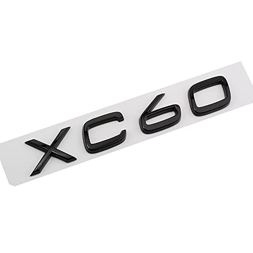 Watsky 3D Auto Chrom Kofferraum Badge,für Volvo XC40 XC60 XC90 zurück Emblem Logo Schriftzug Aufkleber Zubehör,B von Watsky