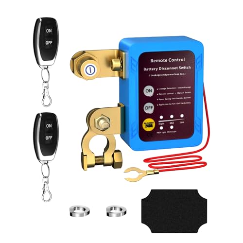 Wattive Drahtloser Ferngesteuerter Batterie Trennschalter 12V,240A Autobatterie Trennschalter Wasserdicht Batterie Kill Switch Anti-Diebstahl,Automatische Abschaltung Schalter für Auto RV ATV LKW Boot Wattive Drahtloser Ferngesteuerter Batterie Trennschalter 12V,240A Autobatterie Trennschalter Wasserdicht Batterie Kill Switch Anti-Diebstahl,Automatische Abschaltung Schalter für Auto RV ATV LKW Boot von Wattive