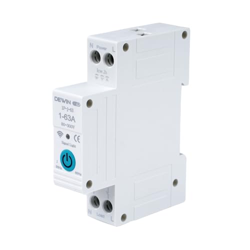 Zeitschaltuhr hutschiene Tuya smart Wlan schalter APP 63A Leitungsschutzschalter Sicherungsautomat zeitschaltuhr wlan Charge Overcurrent Protection Luftschalter 1P-J-63 Zeitschaltuhr hutschiene Tuya smart Wlan schalter APP 63A Leitungsschutzschalter Sicherungsautomat zeitschaltuhr wlan Charge Overcurrent Protection Luftschalter 1P-J-63 von Wattive
