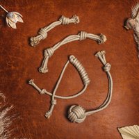 Affenfaust/Spielzeug Für Hunde Zergelspielzeug Boho Hundespielzeug Natürliches Zergel Welpen Diy Geschenk von Wauziliebe2022