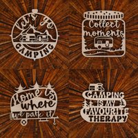 Wandbild/Dekoschild Camping Schild Holz Happy Camper Campingschild Reisen Mit Wohnmobil Campingleben Camperdekoration Boho von Wauziliebe2022