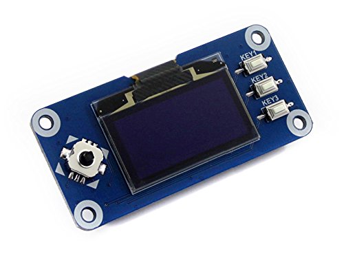 1.3 Inch OLED Display HAT for Raspberry Pi 5/4/3/Zero, 128x64 Blue Screen Module, SPI/I2C Interface, SH1106 Driver with Joystick & Buttons, for Jetson Nano 1.3 Inch OLED Display HAT for Raspberry Pi 5/4/3/Zero, 128x64 Blue Screen Module, SPI/I2C Interface, SH1106 Driver with Joystick & Buttons, for Jetson Nano von Waveshare