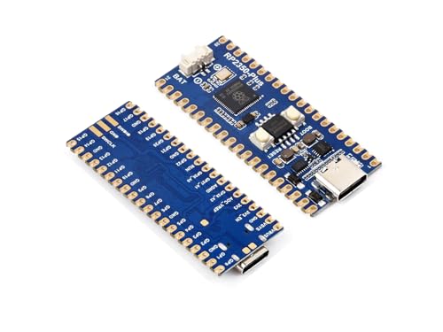 RP2350 MCU Board Plus Pico 2 RP2350 Entwicklungsboard Basierend auf Raspberry Pi RP2350A Dual-core & Dual-Architecture Mikrocontroller Chip, 4MB on-Board Flash Speicher, Type-C Anschluss von Waveshare