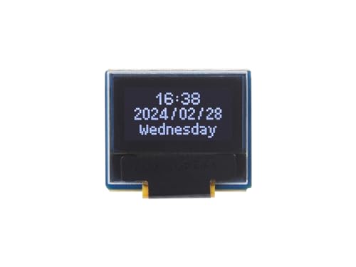 Waveshare 0.49inch OLED Display Module, 64×32 Resolution, I2C Communication, Black/White Display Color, for Raspberry Pi/STM32 and Other Controller Boards von Waveshare