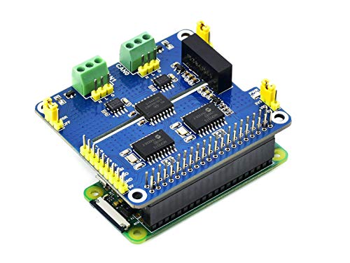 Waveshare 2-Channel Isolated CAN Expansion HAT for Raspberry Pi with MCP2515 + SN65HVD230 Dual Chips Solution and Multi Onboard Protection Circuits Waveshare 2-Channel Isolated CAN Expansion HAT for Raspberry Pi with MCP2515 + SN65HVD230 Dual Chips Solution and Multi Onboard Protection Circuits von Waveshare