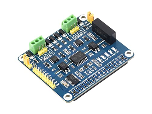 Waveshare 2-Channel RS485 HAT, Isolated RS485 Expansion Board, Compatible with Raspberry Pi 4B/3B+/3B etc von Waveshare