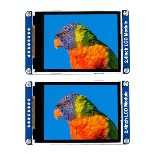 Waveshare 2PCS 2.4inch LCD Display Module with 65K RGB Colors 240×320 Resolution SPI Interface von Waveshare