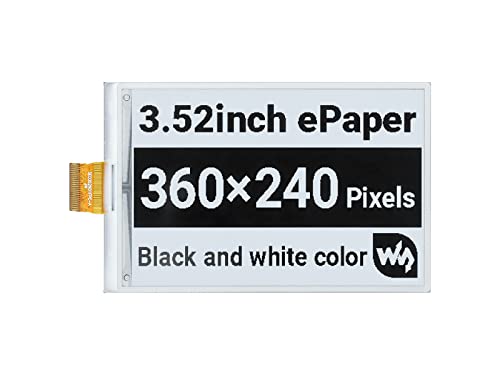 Waveshare 3.52inch E-Paper Raw Display Compatible with Raspberry Pi 4B/3B+/3B/2B/B+/A 360 × 240 Resolution SPI Interface Black/White Supports Jetson Nano without Driver Board Waveshare 3.52inch E-Paper Raw Display Compatible with Raspberry Pi 4B/3B+/3B/2B/B+/A 360 × 240 Resolution SPI Interface Black/White Supports Jetson Nano without Driver Board von Waveshare
