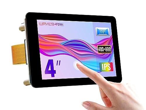 Waveshare 4inch Capacitive Touch Display Raspberry for Pi 4B/3B+/3A+ CM3+/4 480×800 Resolution DSI Interface IPS Fully Laminated Screen von Waveshare