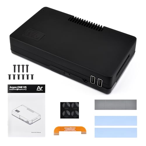 Waveshare Argon ONE V5 Case for Raspberry Pi 5, Dual M.2 NVMe PCIe Slots, Aluminum Alloy Case, Built-in Cooling Fan, Compatible with Standard Raspberry Pi Hats Waveshare Argon ONE V5 Case for Raspberry Pi 5, Dual M.2 NVMe PCIe Slots, Aluminum Alloy Case, Built-in Cooling Fan, Compatible with Standard Raspberry Pi Hats von Waveshare