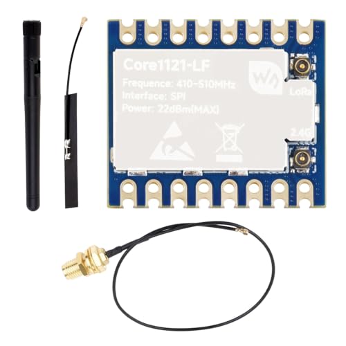 Waveshare Core1121 LF Dual-Band LoRa Module(Without Pre-soldered Header), 410~510MHz Frequency, Based On Low-Power LR1121 Transceiver, Suitable for Sub-GHz and 2.4GHz Frequency Bands von Waveshare