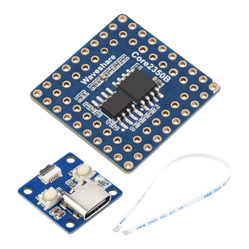 Waveshare Core2350B Core Board, Based On Raspberry Pi RP2350B Dual-core & Dual-Architecture Microcontroller, Operating Frequency Up to 150MHz, 2MB PSRAM, Bundle with Adapter and Cable von Waveshare