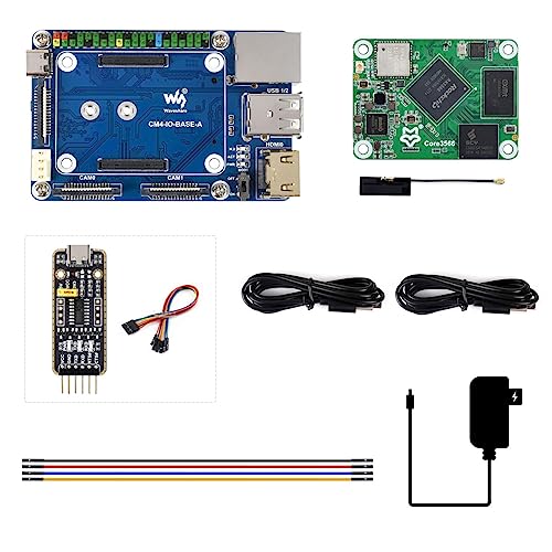 Waveshare Core3566 KIT A Compatible with Raspberry Pi CM4, Package Contain Core3566102032,CM4-IO-BASE-A Board and Necessary Accessories,Rockchip RK3566 Quad-core Processor,with Wireless Waveshare Core3566 KIT A Compatible with Raspberry Pi CM4, Package Contain Core3566102032,CM4-IO-BASE-A Board and Necessary Accessories,Rockchip RK3566 Quad-core Processor,with Wireless von Waveshare