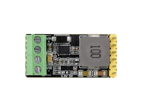 Waveshare DC-DC Buck Mini Module(with Pre-soldered Header and Terminal), Compact Size and Easy to Integrate, Configurable 3.3V Or 5V Buck Voltage Regulation Output, Immersion Gold Process von Waveshare