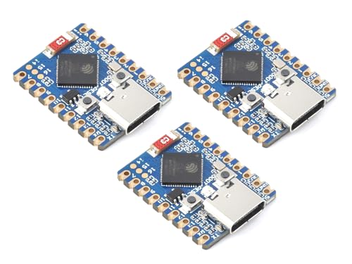 Waveshare ESP32-C3 Mini Development Board, Based On ESP32-C3FN4 Single-Core Processor, 160MHz Running Frequency, 2.4GHz Wi-Fi & Bluetooth 5-3PCS von Waveshare