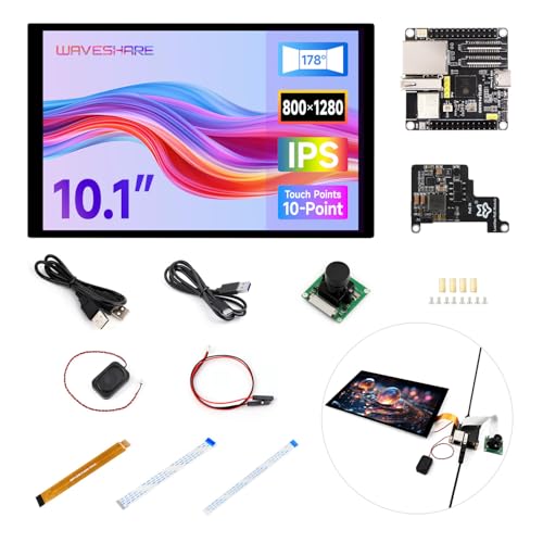 Waveshare ESP32-P4-NANO-KIT-D Development Board Based on ESP32-P4 Chip with RISC-V Dual-core and Single-core Processors Supports Wi-Fi 6/BLE 5/BLE, with Speaker PoE Module RPi Camera 10.1inch DSI LCD von Waveshare