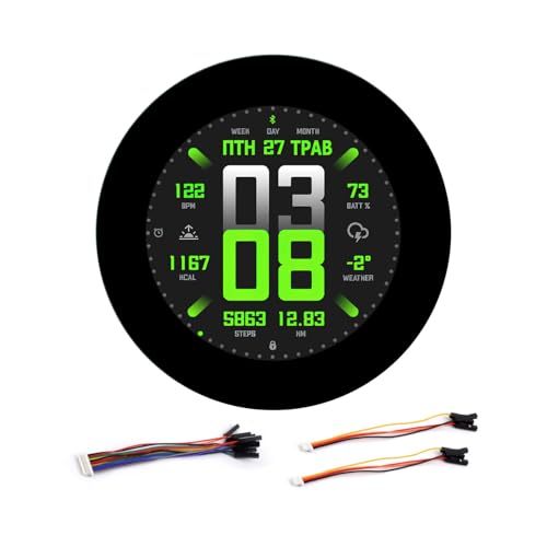 Waveshare ESP32-S3 2.8inch Capacitive Touch Round Display Development Board, 480x480, 32-Bit LX7 Dual-Core Processor, Supports WiFi & BT, ESP32 with Display von Waveshare