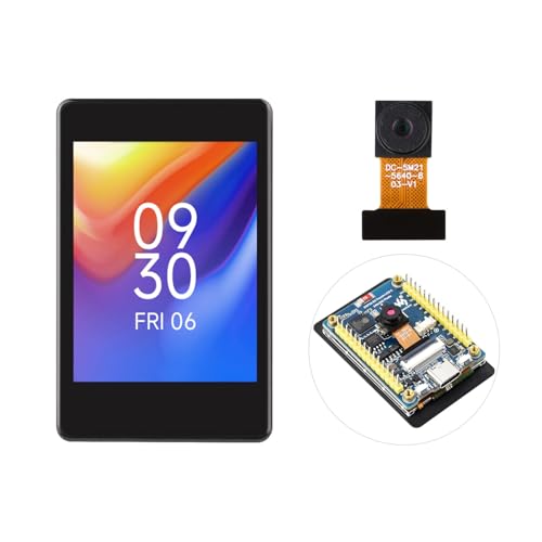 Waveshare ESP32-S3 2inch Capacitive Touch Display Development Board, 240x320, IPS, 32-Bit LX7 2-Core Processor, Up to 240MHz Frequency, Support WiFi BT, Support OV5640 5MP Camera Module(Included) von Waveshare