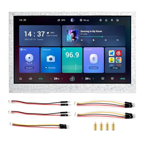 Waveshare ESP32-S3 4.3inch Display Development Board, 800×480, 32-bit LX7 Dual-core Processor, Up to 240MHz Frequency, Supports WiFi & Bluetooth, with Onboard Antenna, Without Touch Function von Waveshare