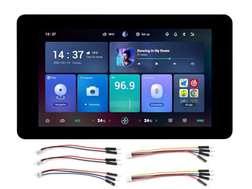 Waveshare ESP32-S3 7inch Capacitive Touch Display Development Board,ESP32 with 800×480 Resolution 65k RGB 7 inch LCD Screen,5-Point Touch,Supports WiFi & Bluetooth von Waveshare