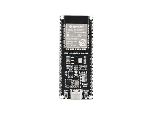 Waveshare ESP32-S3 Microcontroller, 2.4GHz Wi-Fi Development Board, 240MHz Dual Core Processor, ESP32-S3-WROOM-1 Module, 16MB Flash, with Pre-soldered von Waveshare