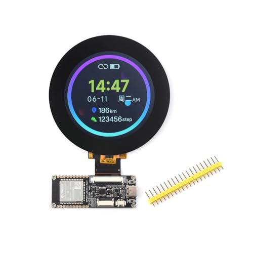 Waveshare ESP32-S3 RGB LCD Driver Board with 480×480 2.8inch TFT RGB Round Display Capacitive 5-Point Touch, with 32-Bit 240MHz LX7 Dual-Core Processor, 8MB PSRAM and Flash, W-Fi & Blue-T Support von Waveshare