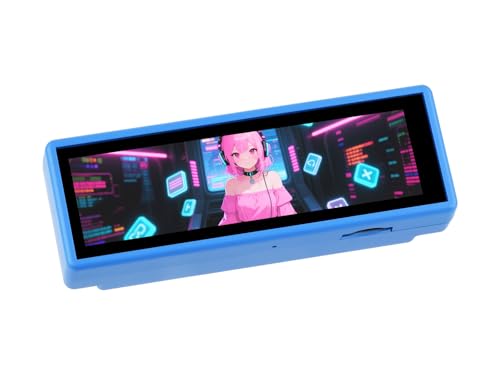 Waveshare ESP32-S3-Touch-LCD-3.49, ESP32-S3 High-Performance Development Board with 3.49" IPS Capacitive Touch Display, 172x640 Pixel, Integrated with ESP32-S3R8 Dual-Core Processor, Case A Version von Waveshare