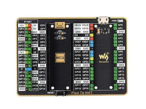 Waveshare GPIO Expander für Raspberry Pi Pico, mit 1x Raspberry Pi Standard 40PIN, 1x Pico 2×20PIN Header, zum Anschluss von Raspberry Pi Hats und Raspberry Pi Pico Expansion Boards Waveshare GPIO Expander für Raspberry Pi Pico, mit 1x Raspberry Pi Standard 40PIN, 1x Pico 2×20PIN Header, zum Anschluss von Raspberry Pi Hats und Raspberry Pi Pico Expansion Boards von Waveshare
