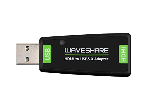 Waveshare HDMI Video Capture Card, HDMI to USB 3.0 4K 1080P60 HD Video Recording Card, for Gaming Live Streaming Video Recorder, Compatible with Windows/Linux/macOS/Android, Driver-Free von Waveshare