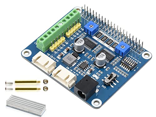 Waveshare HRB8825 Stepper Motor HAT (B) for Raspberry Pi/Jetson Nano,Drives Two Stepper Motors Up to 1/32 Microstepping, 6 Available Microstepping Modes von Waveshare