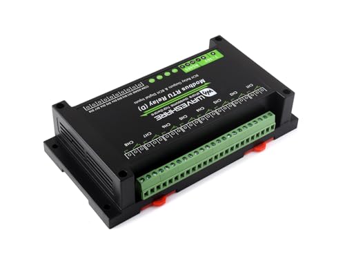 Waveshare Industrial Modbus RTU 8-Ch Relay Module (D) With Digital Input And RS485 Interface, Multi Isolation Protection Circuits, 7~36V Power Supply von Waveshare