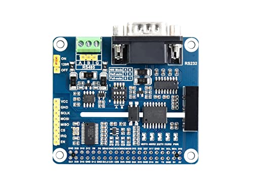 Waveshare Isolated RS485 RS232 Expansion HAT for Raspberry Pi Support SPI Control Overcurrent/Overvoltage-Proof High Stability von Waveshare