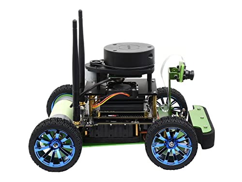 Waveshare JetRacer Professional Version ROS AI Kit, Dual Controllers AI Robot, Lidar Mapping, Vision Processing, Includes Waveshare Jetson Nano Dev Kit 4GB (NOT Support Nano 2GB) von Waveshare