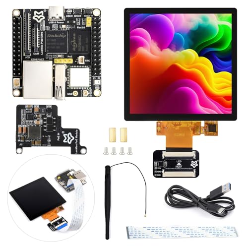 Waveshare Luck-Fox Pico Ultra RV1106 Linux Micro Development Board, Integrates ARM Cortex-A7/RISC-V MCU/NPU/ISP Processors, with Wireless, Includes PoE Module and 480X480 4inch Touch Display von Waveshare