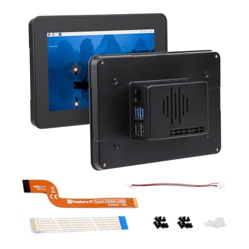 Waveshare Official 7inch Capacitive Touch Display, Compatible with Raspberry Pi, 720 × 1280, IPS, DSI Interface, 5-Point Touch, Comes with Protective Case von Waveshare