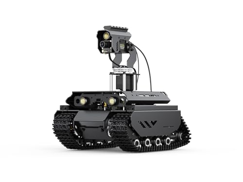 Waveshare Open-Source Off-Road Tracked AI Robot, Compatible with Raspberry Pi 4B, Dual Controllers, Computer Vision, Comes with Pan-Tilt Module, PI4B-4GB NOT Included von Waveshare