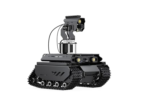Waveshare Open-Source Off-Road Tracked AI Robot, Compatible with Raspberry Pi 5, Dual Controllers, Computer Vision, Comes with Pan-Tilt Module, PI5-4GB Included Waveshare Open-Source Off-Road Tracked AI Robot, Compatible with Raspberry Pi 5, Dual Controllers, Computer Vision, Comes with Pan-Tilt Module, PI5-4GB Included von Waveshare