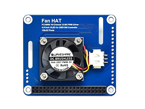 Waveshare PWM Controlled Fan Hat for Raspberry Pi with I2C Bus PCA9685 Driver Temperature Monitor Waveshare PWM Controlled Fan Hat for Raspberry Pi with I2C Bus PCA9685 Driver Temperature Monitor von Waveshare