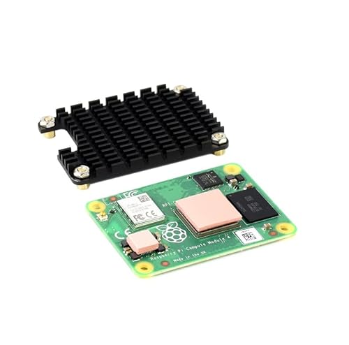 Waveshare Pi Compute Module 4 Comes with an Official Raspberry Pi CM4101016 (with Wireless, 1GB RAM, 16GB eMMC Flash), an Antenna Kit and a HEATSINK. (3 Items) von Waveshare