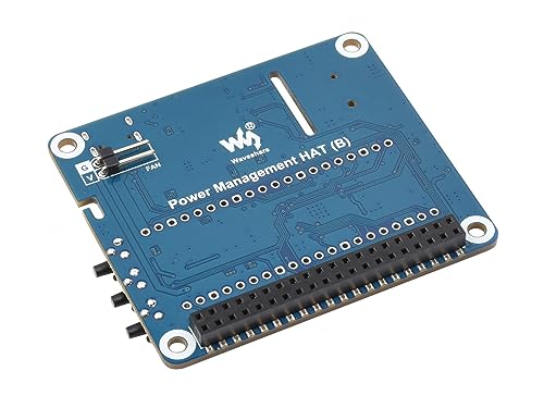 Waveshare Power Management HAT for Raspberry Pi, Supports Charging and Power Output at The Same Time, Fast Load Transient Response, Embedded RTC and Multiple Protection Circuits von Waveshare