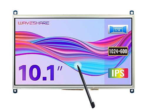 Waveshare 10.1 inch Control Panel 1024×600 Resolution Resistive Panel Direct-Pluggable Compatible with Raspberry Pi 4B/3B+/3A+/3B/2B/1B+/1A+ von Waveshare