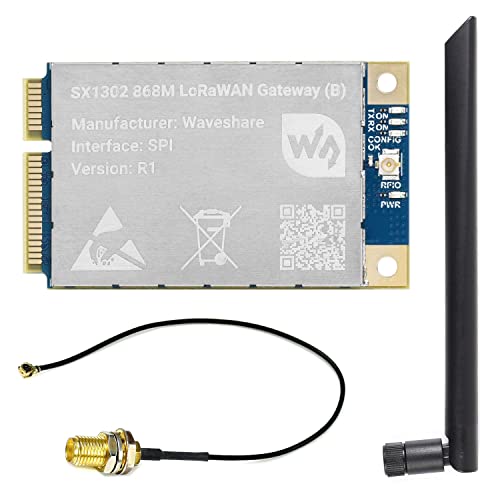 Waveshare SX1302 868M LoRaWAN Gateway Module for Raspberry Pi Standard Mini-PCIe Socket Long Range Transmission Large Capacity Multi-Band Support Waveshare SX1302 868M LoRaWAN Gateway Module for Raspberry Pi Standard Mini-PCIe Socket Long Range Transmission Large Capacity Multi-Band Support von Waveshare