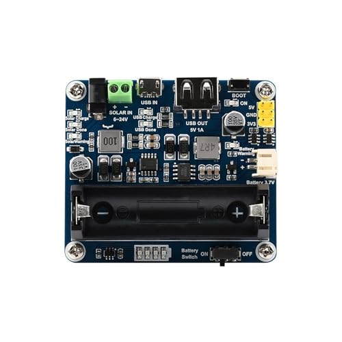Solar Power Management Module for 6V~24V Solar Panel Supports Solar Panel/USB Connection Battery Charging Onboard MPPT SET Switch DC-002 Jack/screw Terminal Input 1 von Waveshare