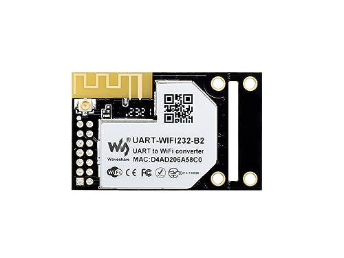 Waveshare UART to WiFi and Ethernet Module, Embedded UART Serial Server, Industrial WiFi Module, Integrated 802.11b/G/N Module von Waveshare